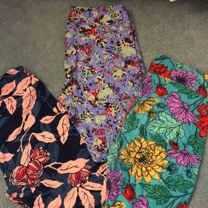 Lularoe TC floral legging bundle